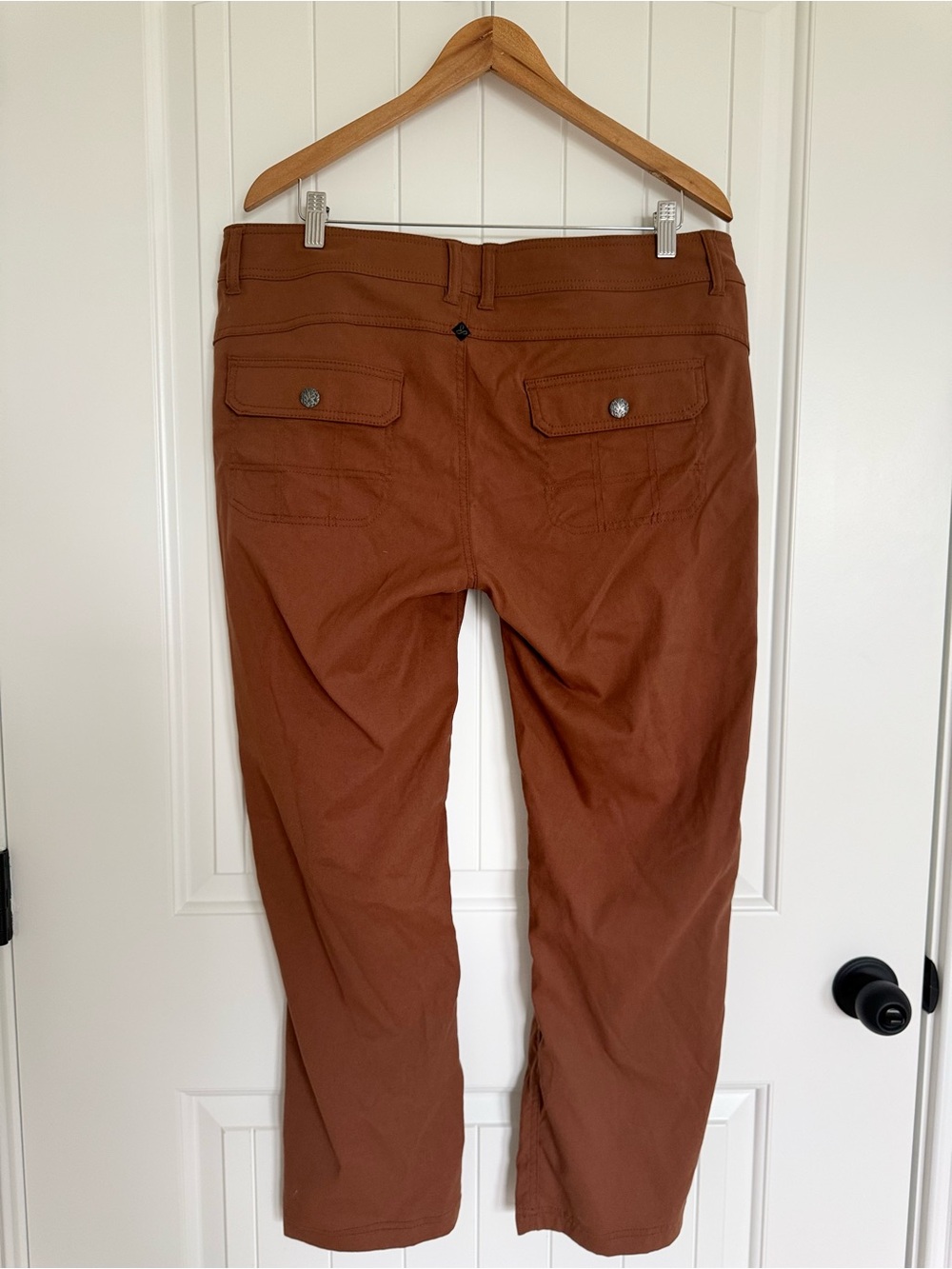 prAna Halle Hiking Pants Brown Stretch Zion Mid-Rise Roll-Up Straight Leg 16 - Picture 8 of 13